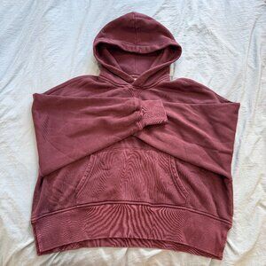 Abercrombie and Fitch Essential Hoodie Maroon